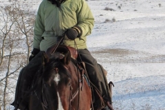Bundled up for winter work.