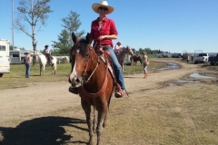 Playing at a rodeo!