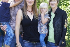 The whole family.