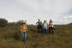 A ranch tour in the hills.